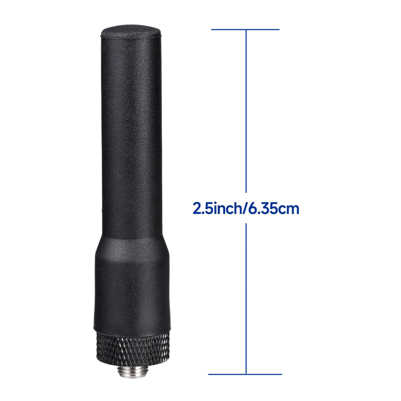 Bingfu Dual Band VHF UHF 136-174MHz 400-470MHz Ham Radio Antenna Two Way Radio Walkie Talkie 2.5 inch Mini Soft Whip SMA Female Antenna 2-Pack for Kenwood Wouxun Baofeng BF-F8HP UV-5R UV-82 BF-888S 2-Pack SMA Female Antenna