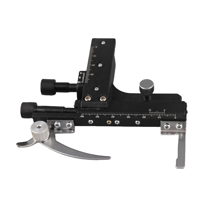 Professional Clip-on Mechanical X-Y Movable Stage Calipers with Scale for Microscope