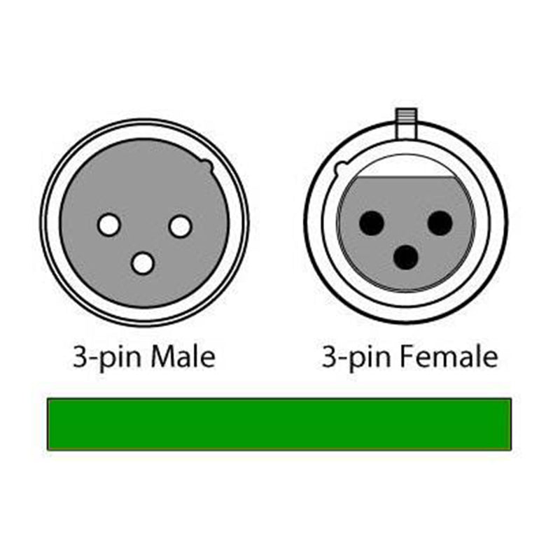 Chauvet DMX Cable - 3 Pin & 10' (Pair) 2 Pack