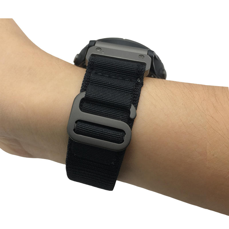 2 Pack 20mm Watch Band for Garmin (Black and Black, 20mm, 2 Pack)