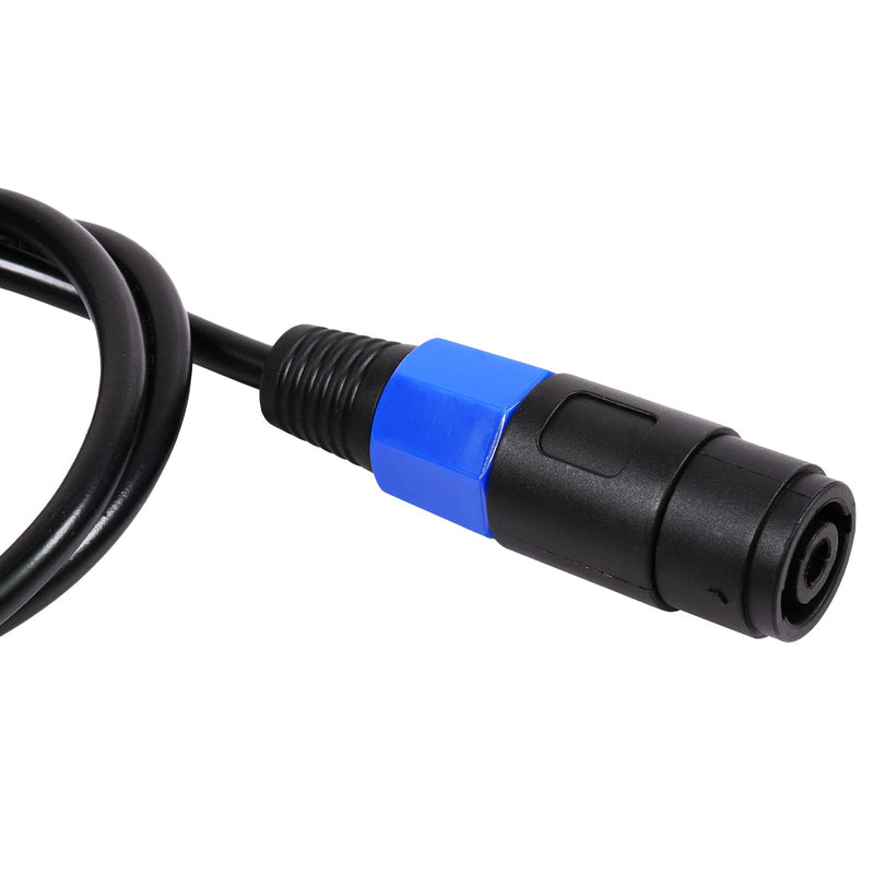 Pack of 1 3.3 Feet Speakon Female to 1/4" Male Cable - 1 Pack 1-Meter Pro Audio Patch SpeakON Jack Connector to 1/4-Inch (6.35mm) TS Speaker Interconnect Wire 1-Pack