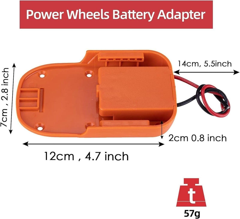 [AUSTRALIA] - Jumper Cable Clamps Kit for Ridgid 18V Battery Jumper Starter Automotive Booster Cables 6Ft 12AWG Power Tool Line for Car Riding Mower Motorcycle 