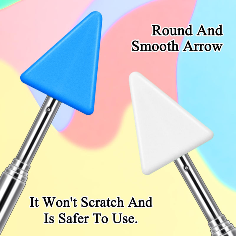 12 Pcs Telescopic Teacher Pointer Stick for Classroom Arrow Extendable Teaching Pointer Handheld Retractable Hand Pointer for School Presenter Whiteboard Back to School Supplies