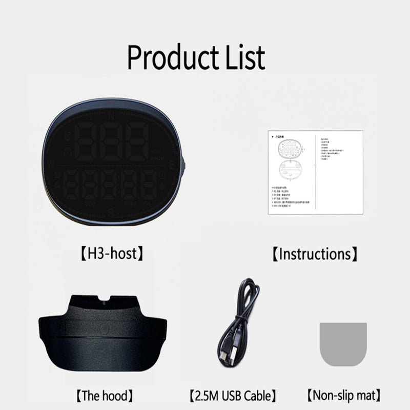 New gps speedometer, hud for car display speed, Heads Up Display mph, Car Digital Speedometer, Multi-function speed display for All cars