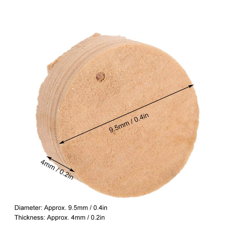 Bnineteenteam 20Pcs 9.5mm Trumpet Cork Pads, Trumpet Repairing Cork Pads, Brown