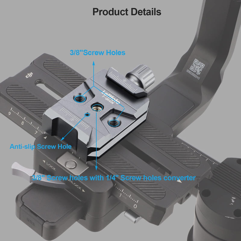 [AUSTRALIA] - Quick Release Clamp,QR Base,Camera Mounts Clamps for Arca-Swiss Standard Compatible with DJI Ronin S 2/3/3-pro/c2 Gimbal for Zhiyun Crane Series and Camera Tripod 