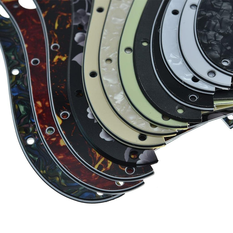 Dopro 11-Hole Strat HSS Guitar Pickguard 2-Screw Humbucking Pickup Mount for American FD Stratocaster Aged Pearl
