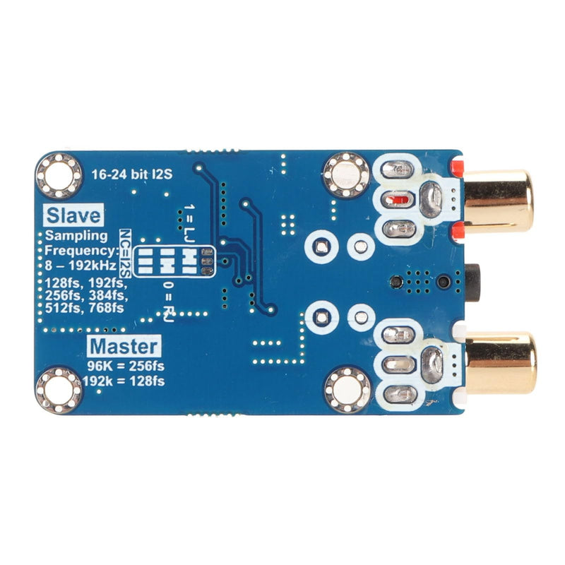 I2S ADC Audio Card Module, 24bit 192k 96k Master Mode Development Board, Lossless Digital Audio I2S ADC Decoder, 3.5mm or Input