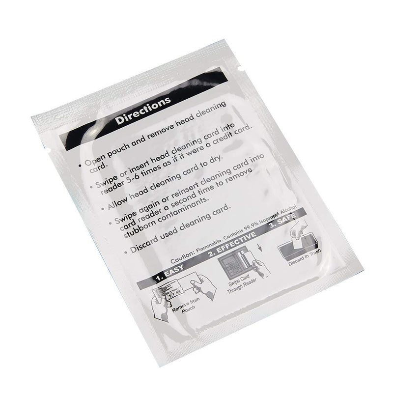 CR80 Cleaning Cards, Dual Side Card Reader Cleaner, POS Swipe Terminal Cleaning Cards CK-CR80 (25pcs) 1 Count (Pack of 25)
