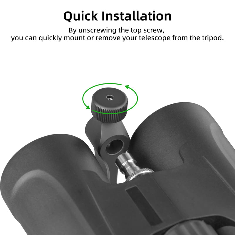 [AUSTRALIA] - Binocular Tripod Adapter, Binocular Mount 1/4 Inch Threading Mount Aluminium (s1) 