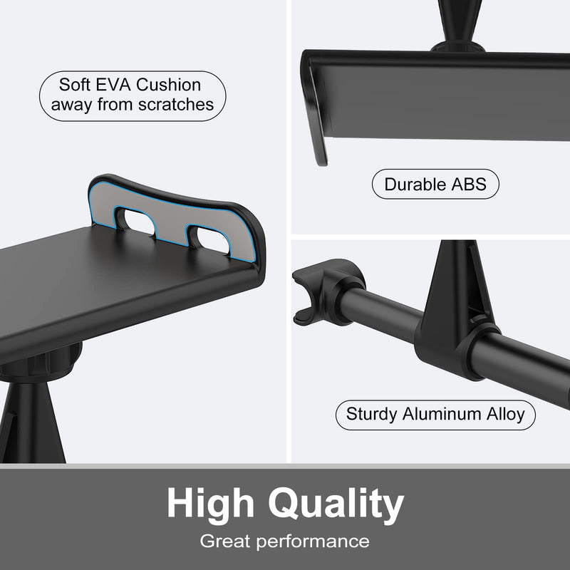 Car Headrest Backseat Mount,Phone/Tablet Car Mount, Adjustable Devices Holder for 4-11 inch Tabltes/Phones, Compatible for iPhone 14 13 12 11 Pro Max, S22,S21, iPad Air,Tabs Black