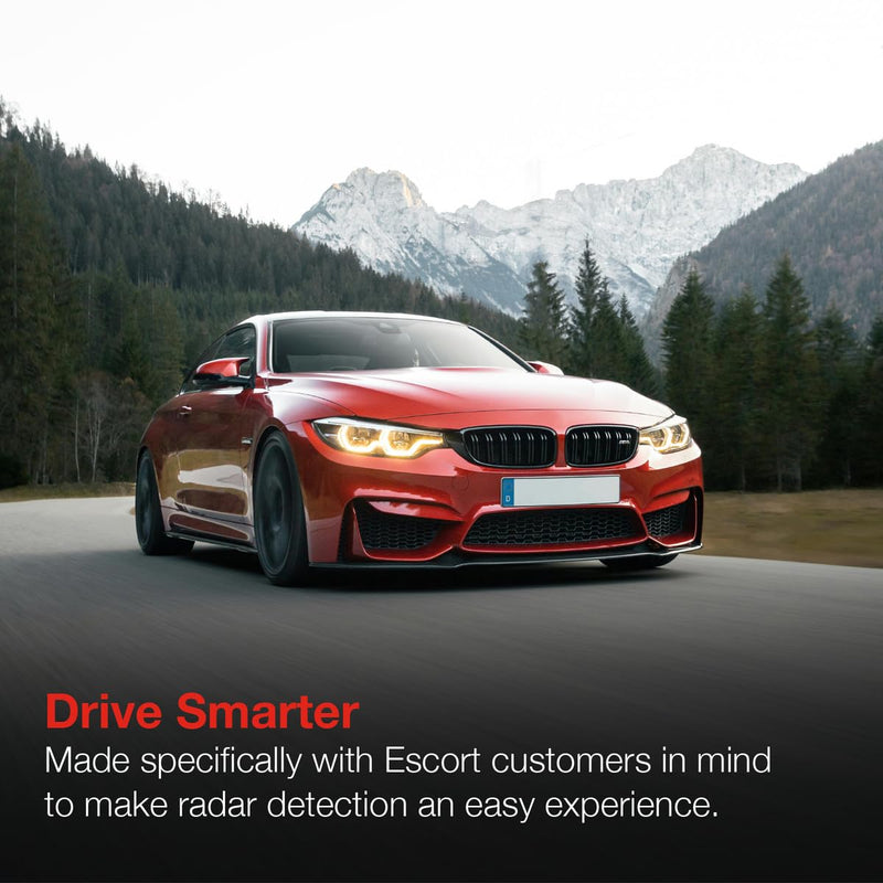 Escort Radar Detector SmartCord Straight Wire for MAX 360, MAX 360c, IX, IXc, 9500 IX, MAX II, MAX 3, MAX 4, MAX 360c MKII, MAX 360 MKII, MAXcam 360c, Redline 360c, Redline EX, and Additional Models Straight Wire - Red Light