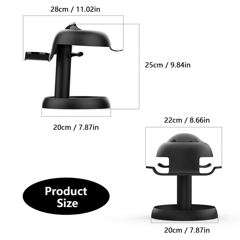 AMVR Stand Holder Compatible with Quest 3/Quest 2/Pico 4/Vision Pro/for PSVR 2 - Universal VR Headset Display Dock, Stable Bracket Storage Round Base, Mount Install Easy