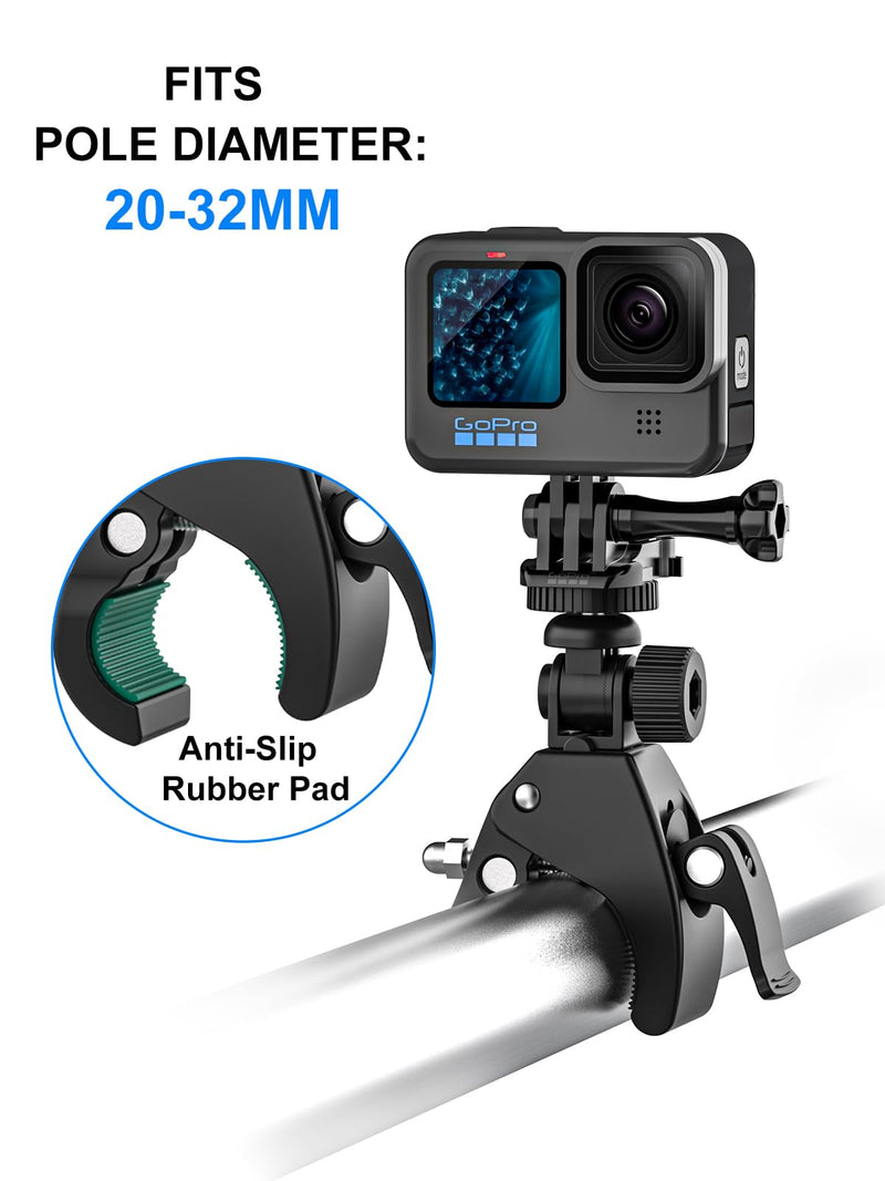 [AUSTRALIA] - Easy Installation Adjustable Crossbow Gun Scope Camera Clamp Mount with 1/4 Thread for Gopro Hero Session Fixation 