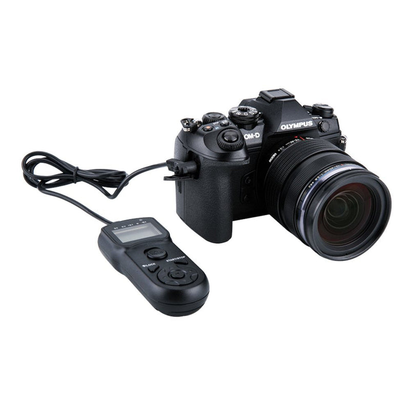 [AUSTRALIA] - Digital Timer Remote Shutter Cord JJC Timer Shutter Release Remote Control Cord for Olympus E-M1 Mark II Replaces Olympus RM-CB2 Olympus RM-CB2 Replacement 