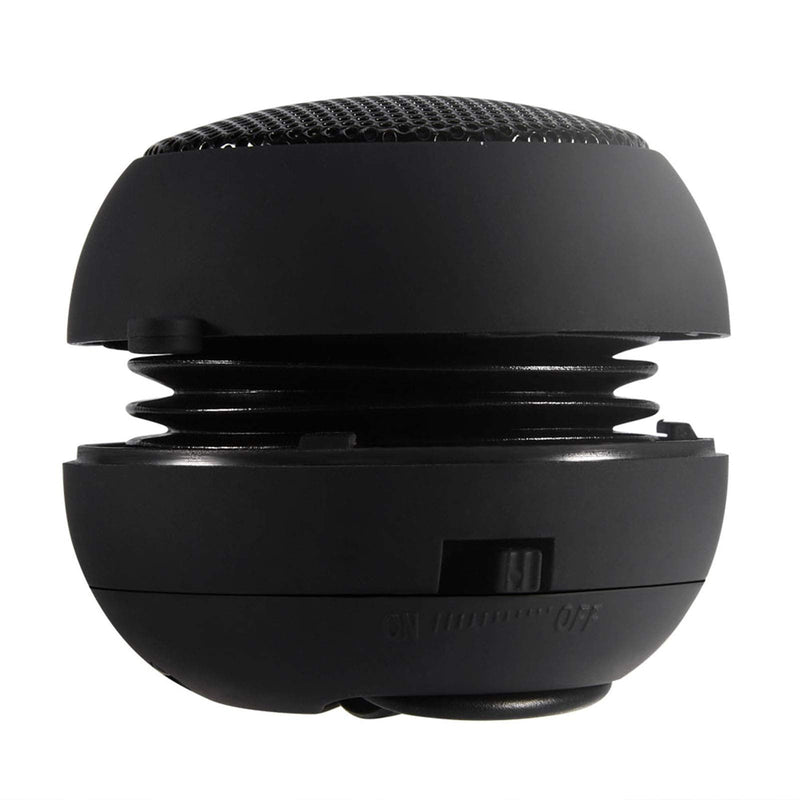 Mini Speaker, Retractable Speaker with USB Charging Cable, 3.5mm Audio Interface Portable Speaker for MP3, MP4, MP5, Mobile Phones, Computers(Black, 12) black, 12