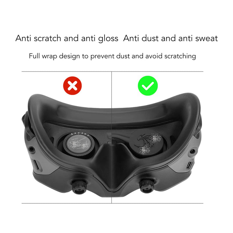 [AUSTRALIA] - Lens Cover, Face Cover Compatible with Goggles 2, Soft Silicone Full Wrap Design VR Glasses Protective Cover for 