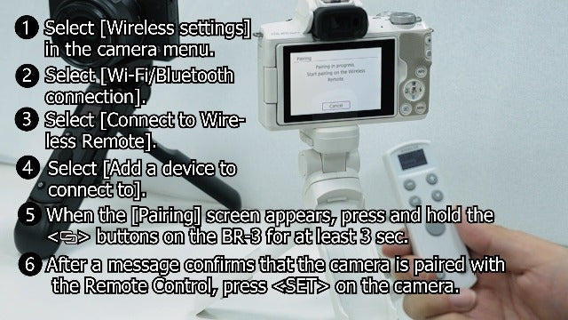 Remote Control for Canon Camera,Rechargeable Wireless Shutter Release White Display Remote Control for Canon