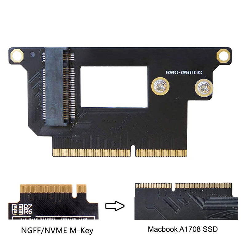 chenyang MAC SSD Upgraded Adapter 2230/2242mm M.2 NVME SSD Upgraded Convert Adapter for MAC Pro 2016 2017 13" A1708 for 2016 2017 MAC Pro A1708