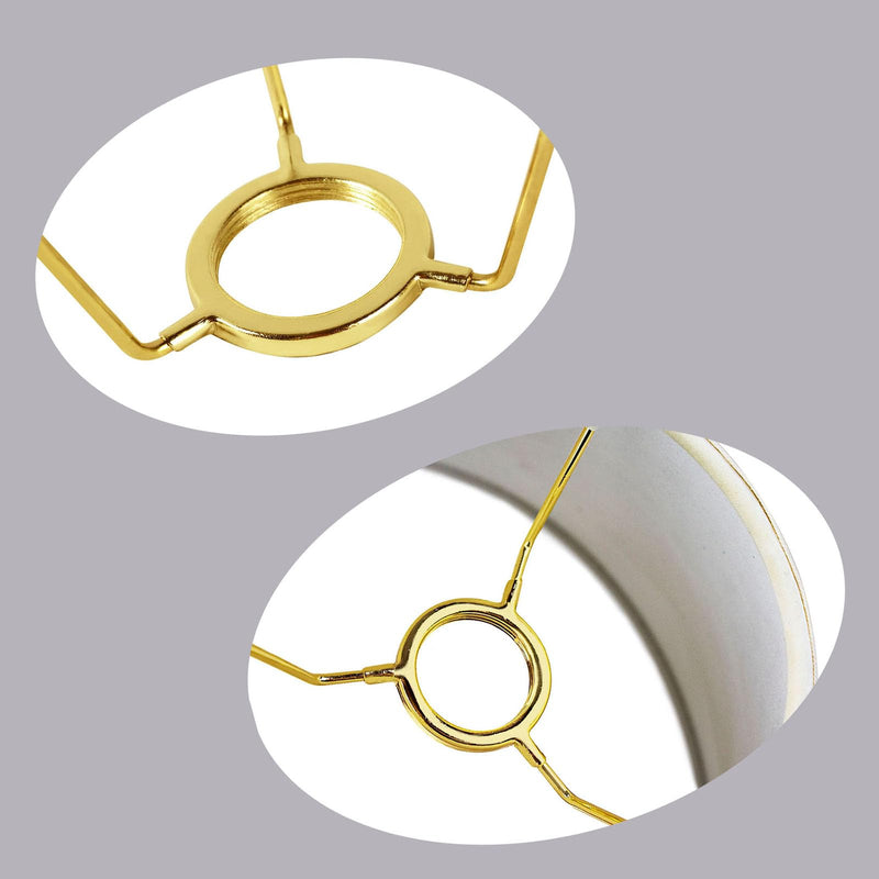 [AUSTRALIA] - GY & CK® 3 Way Threaded UNO Lamp Shade Adapter Lampshade Supplies Threaded UNO Ring bridge adapter 3-way for 10 gauge wires for lampshades Maiking, 4 pcs pack Brass 