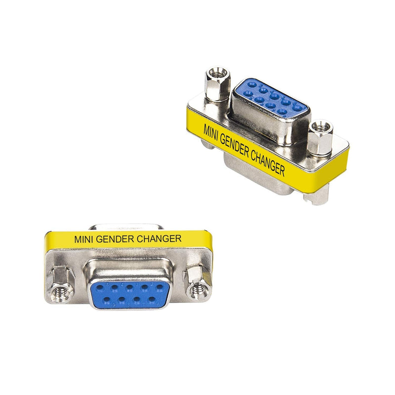 DriverGenius RD232F2F DB9 Serial RS232 COM Gender Changer - for USB to RS232 Serial Cable Adapter (Female/Female) F/F