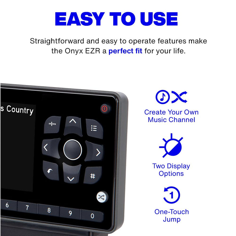 SiriusXM Onyx EZR Satellite Radio with Vehicle Kit (SXEZR1V1) Satellite Radio + Vehicle Kit