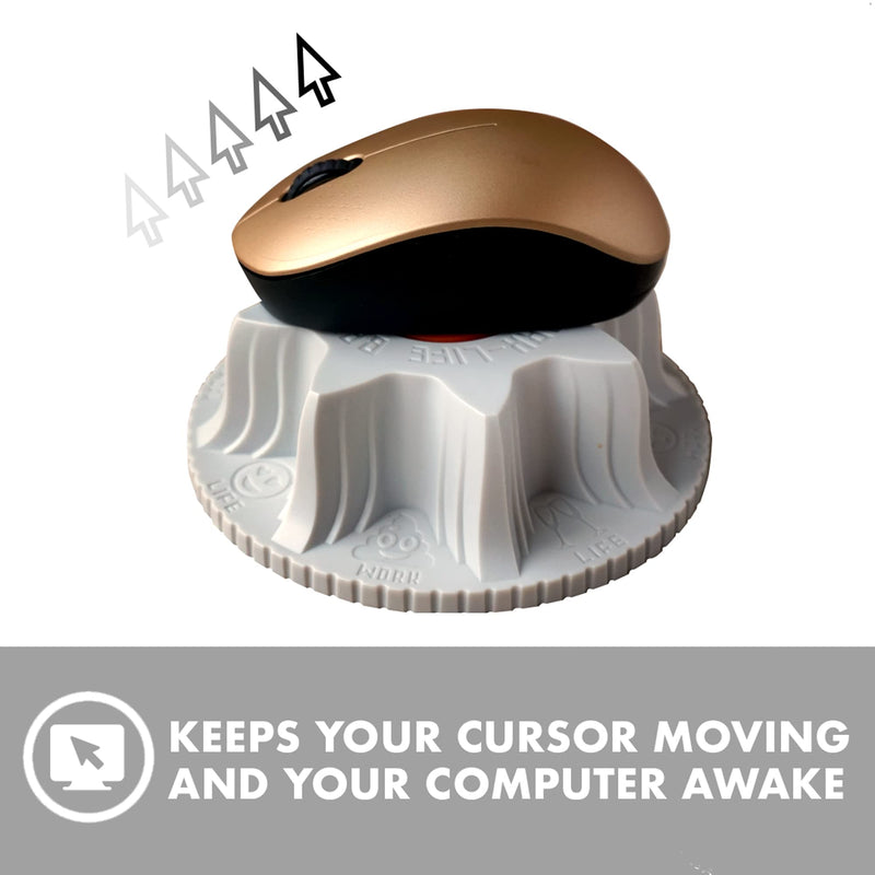 Mouse Jiggler Undetectable Device - Mouse Mover No USB No Software Required Device to Keep Mouse Moving Geek Gift Work-Life Balance Maсhine (Sunshine) Sunshine