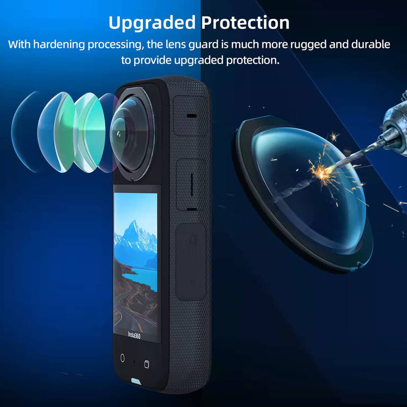 Sticky Lens Guard Set Silicone Case Screen Protector for Insta360 X3 X 3 Accessories Kit Anti-scratch Tempered Glass Protective Film Soft Bag Sleeve Cover