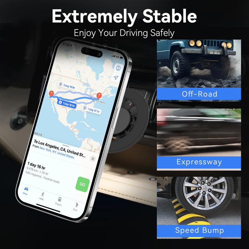 CLEC Fit for Magsafe Car Mount for Toyota Highlander 2020-2024 Car Phone Mount[Strong Magnetic] Magnetic Car Phone Holder for iPhone 17 16 15 14 13 12 Series MagSafe Case All Phones