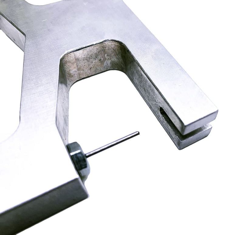 [AUSTRALIA] - Spring-Loaded Piano Center Pins Removal/Extracting Tool Piano Tuning Tool Silver - 5.3"x 4.2" 