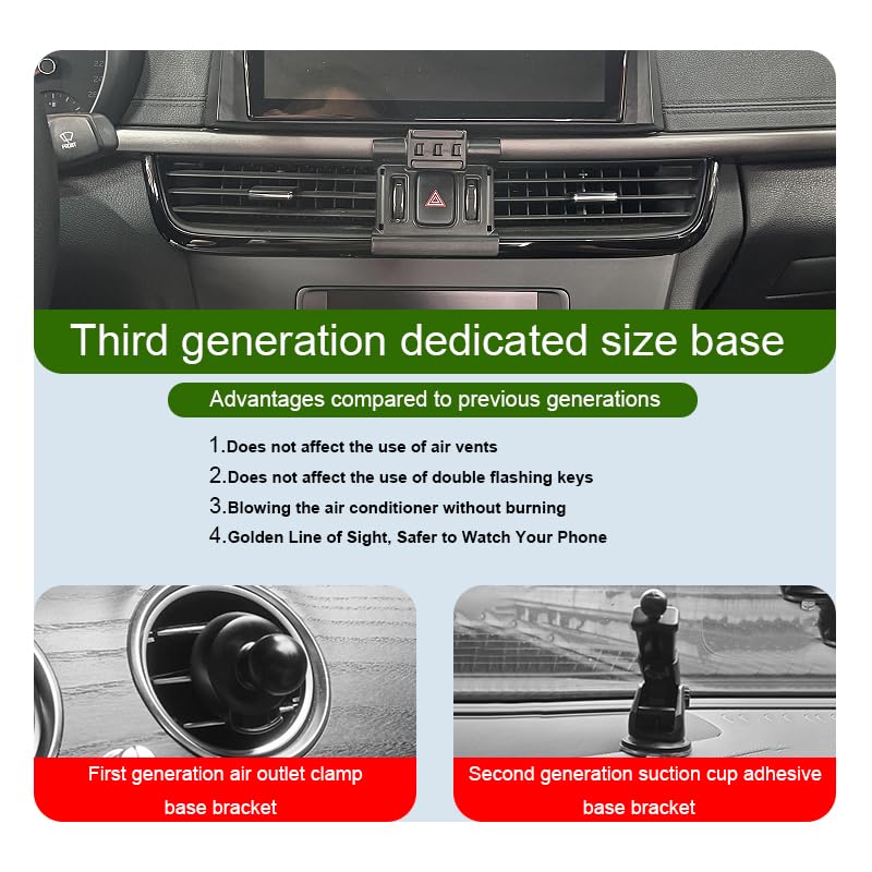 Car Phone Holder for Kia Optima Auto Accessories [Only for 2016-2020 Optima] [Auto Lock Hands Free Cell Phone Mount Car fits for iPhone & All Smartphones]