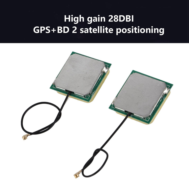 2Pcs 28dB High Gain GPS Active Antenna Ceramic Patch Internal Module Navigation Connector with Cable