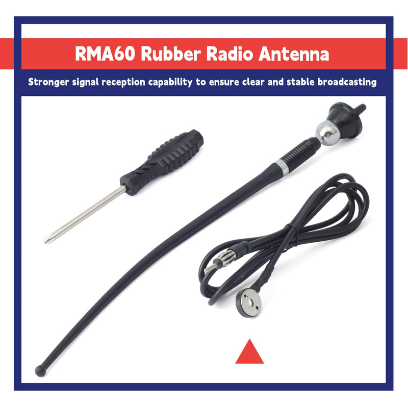 [AUSTRALIA] - RMA60 Rubber Radio Antenna Replacement for John Deere for Kubota for Massey Ferguson for Yanmar Tractor 
