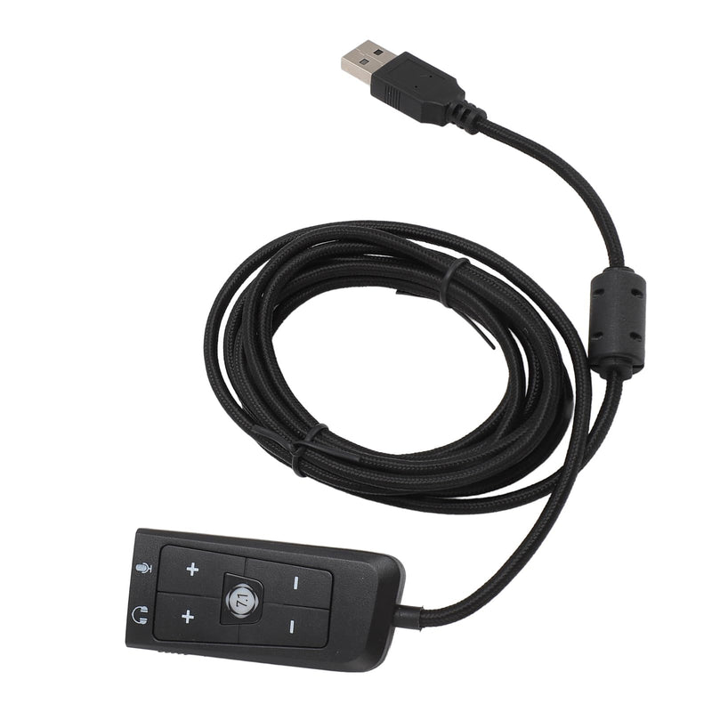 USB Sound USB to 3.5mm Jack Audio Adapter, USB Sound Card USB to 3.5mm Jack Audio Adapter, USB Adapter for HyperX Cloud II, for PS5, for Series X S, for One