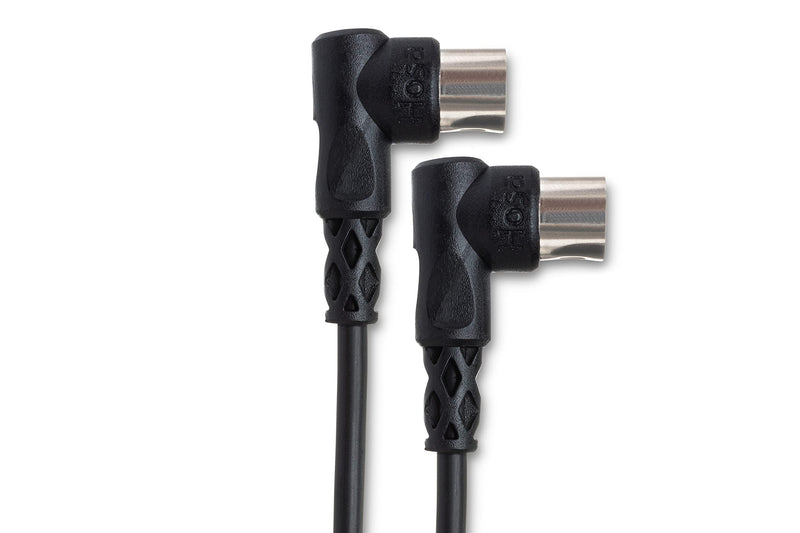 Hosa MDR110 Right-Angle MIDI Cable - 10 Feet 3m