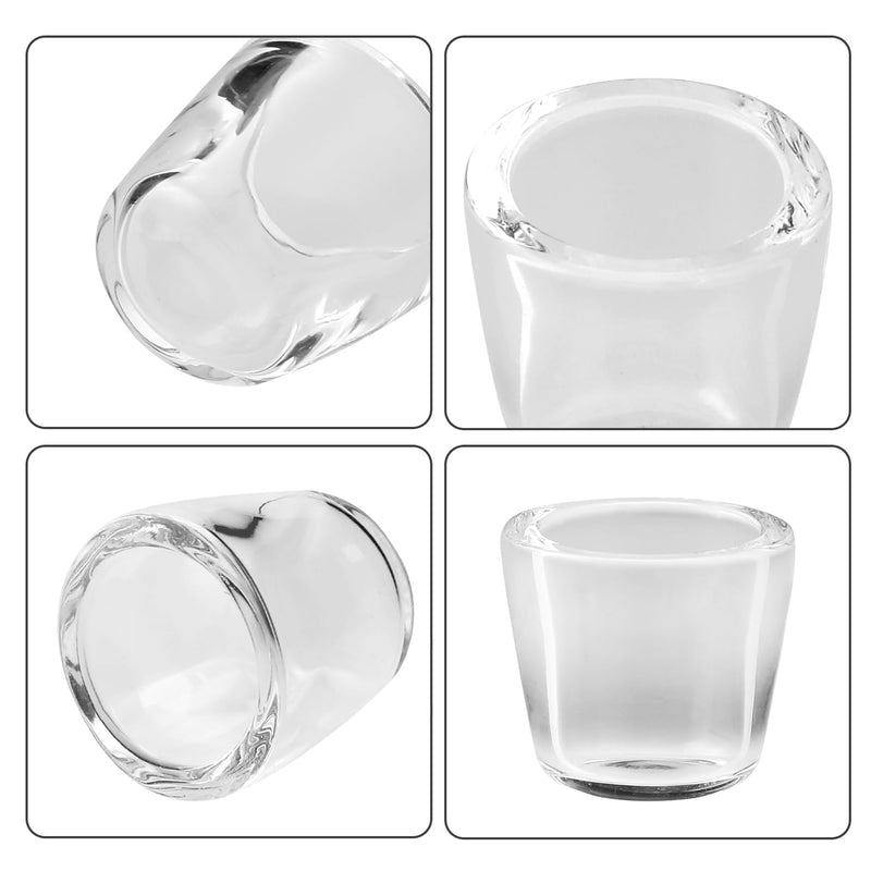 2 Packs Quartz Bowl Inserts for Peak Accessory, Enhanced Performance, Flat Bottom, Reused Glass Insert Bowl Accessories, Replacement Insert