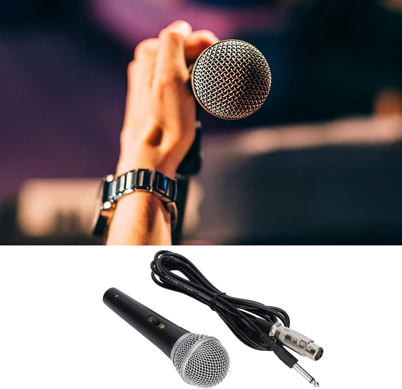 Professional Dynamic Karaoke Vocal Microphone with Cable. Metal Body (Blue/Grey) Blue/Grey