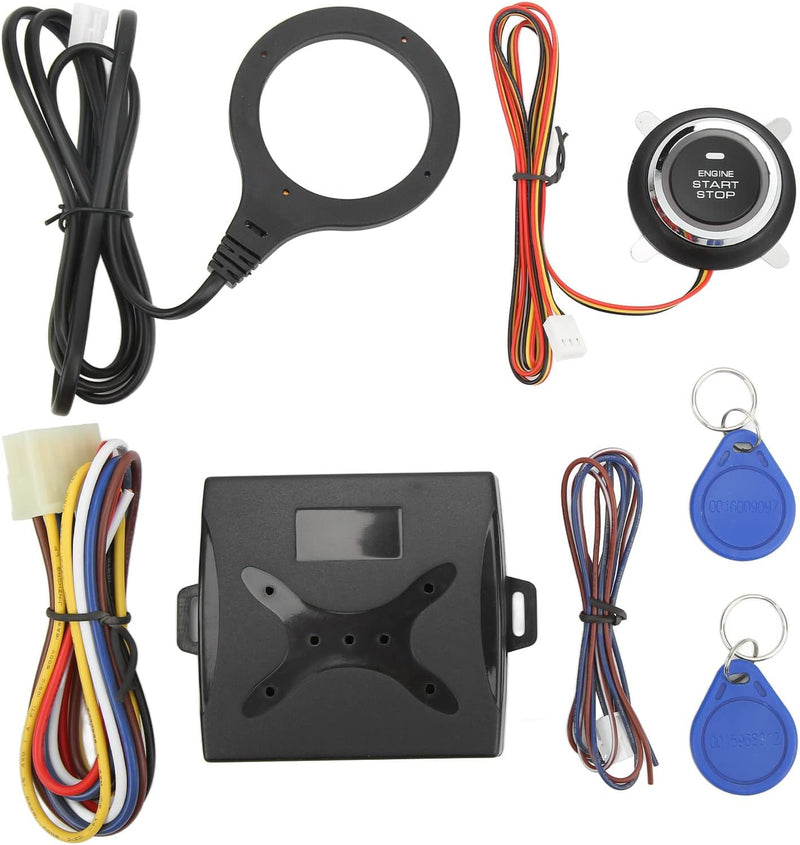 EASYGUARD ES002-P2 Engine Start Button Module with Remote Start Optional for Automatic car Can Work with Original or aftermarket Key fobs DC12V