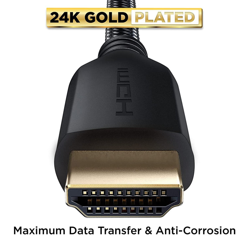 [AUSTRALIA] - 25ft (7.6M) High Speed HDMI Cable Male to Male with Ethernet Black (25 Feet/7.6 Meters) Supports 4K 30Hz, 3D, 1080p and Audio Return CNE60539 25 Feet (Single Pack) HDMI Male to Male 1 Pack 