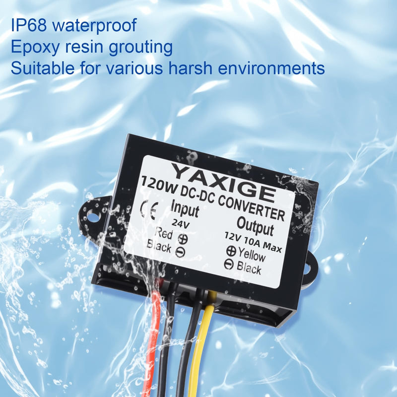 [AUSTRALIA] - 3PCS 24V to 12V 10A 120W Step-Down Converter Regulator Waterproof Step-Down Power Supply Reducer Regulator Voltage Module (16V-32V to 12V, 10A) 24V TO 12V 3PCS 