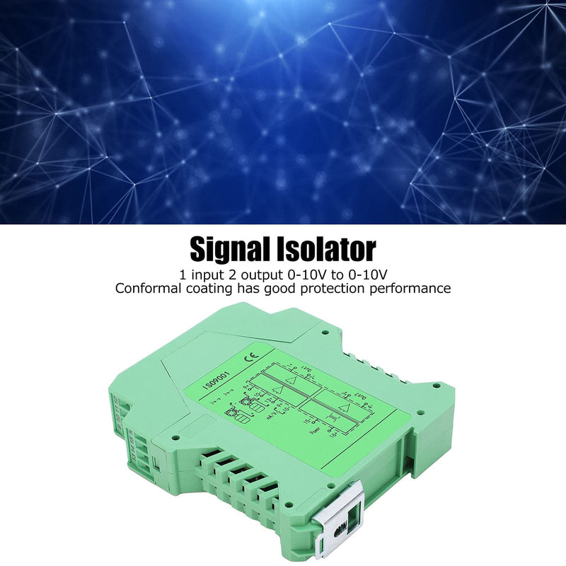 Current Signal Conditioner, 0-10V to 0-10V Highly Reliable Signal Isolator for 2- or 3-Wire Transmitter