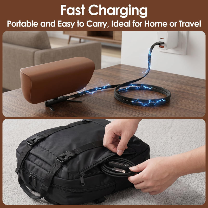 Foldable Charging Stand Compatible with Ray Ban Meta/Display Charging Case & Phone, 240W Fast USB C to USB C Multi-Functional Charging Cable for Smart Glasses Box