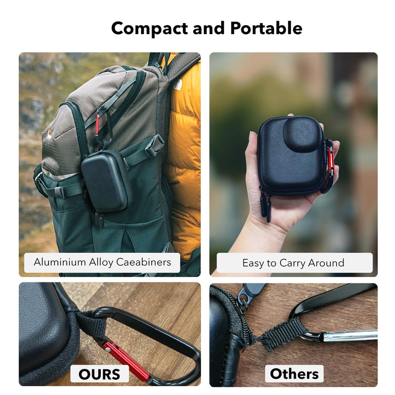 [AUSTRALIA] - Accessories for DJI Osmo Nano, PU Portable Mini Carrying Bag Nano Case Lens Screen Protectors HD Full Protection Tempered Glass Rubber Lens Cap Cover 