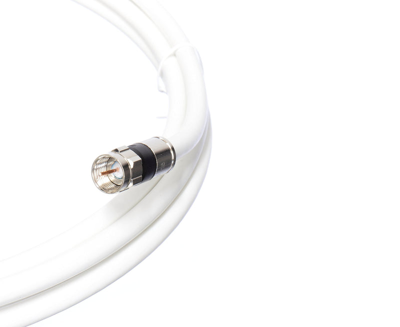 THE CIMPLE CO 25 Feet - Flexible RG6 Coaxial Cable for TV - RG6 Coax Cable for Internet - 25 FT Coaxial Cable for Internet - Double-Shielded Coax - Flexible Coaxial Cable - 25 Foot (7.5 Meters), White