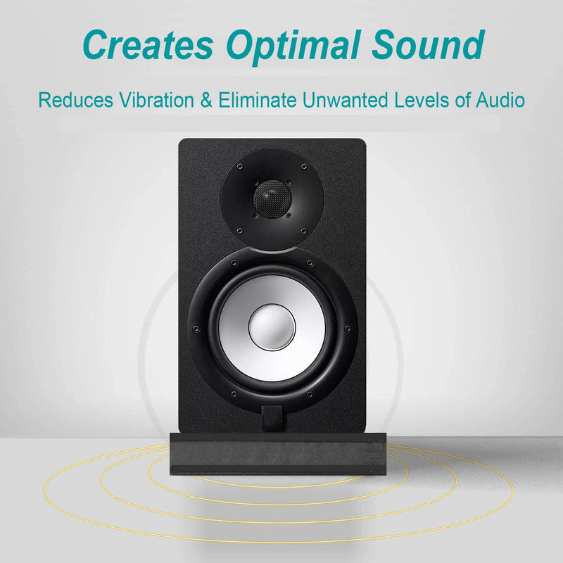 for 5''- 8'' Studio Monitor Speaker Noise Isolation Pads 3-Layer Acoustic Stand Riser Foam Subwoofer Isolation Pad Audio Vibration Platform Stabilizer Medium - for 5-8 inches