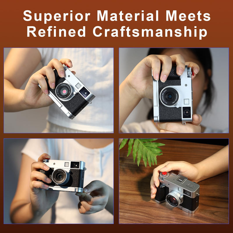 Haoge Handle HandGrip for Fujifilm x Half Camera Body Accessories L-Shape Grip Bracket Plate HG-XHALF-S Silver-Plate
