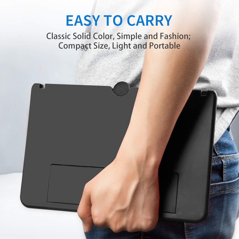 12 Inch Phone Screen Magnifier, 3D HD Mobile Phone Projector Amplifier Pulling-Out Movie Video Enlarger Anti-Radiation Eye Protection with Foldable Stand Holder for All Smartphones-Black Black