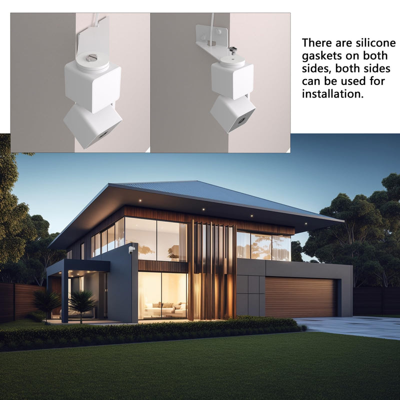 Outside Corner Wall Mount Bracket for Wyze Cam Pan V3 (NOT Included Camera), Make Cam Pan V3 Cover Both Sides of The House 270 Degrees, Maximizing Coverage Reduce Blind Spots (Pack of 2, White) Pack of 2 (NOT Included Camera)