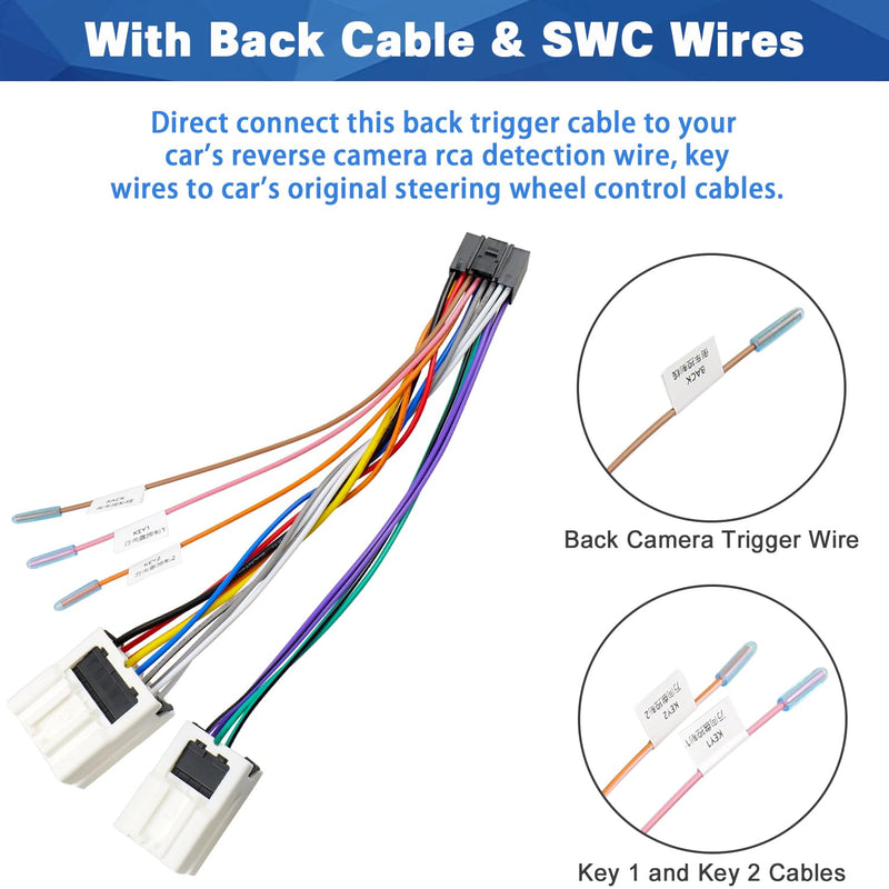 [AUSTRALIA] - Car Radio Wiring Harness Compatible with Nissan Maxima Altima Pathfinder Frontier Xterra Titan Armada Infiniti Stereo Wire Connector Adapter Plug Cable 