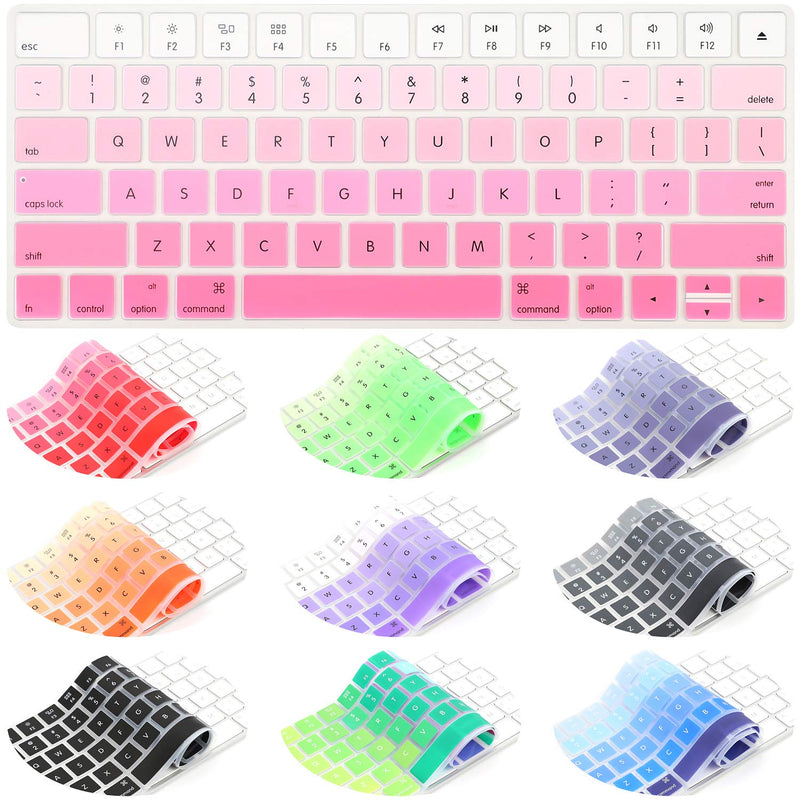 Allinside Ombre Pink Cover for Apple Magic Keyboard (MLA22LL/A) with US Layout Magic Keyboard (MLA22LL/A A1644) 06 Ombre Pink